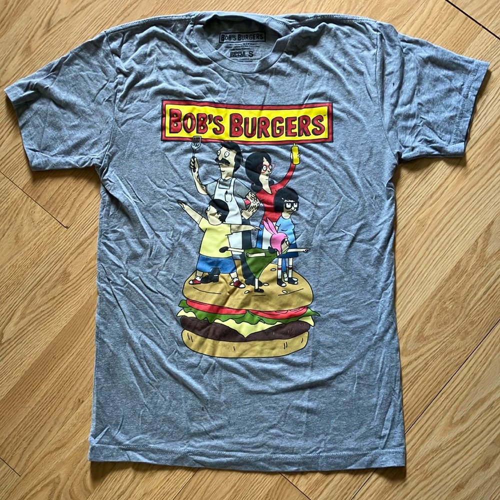 Ripple Junction Gray Bob's Burgers Short Sleeve Tee